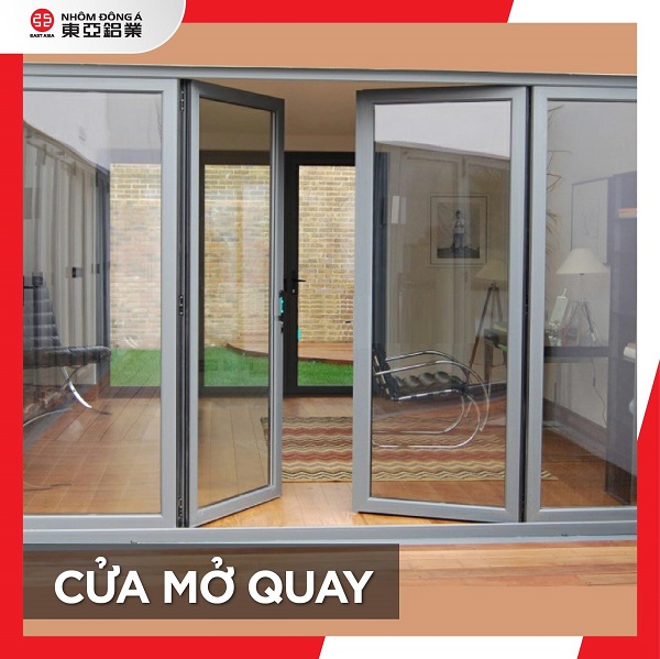 Cửa nhôm mở quay
