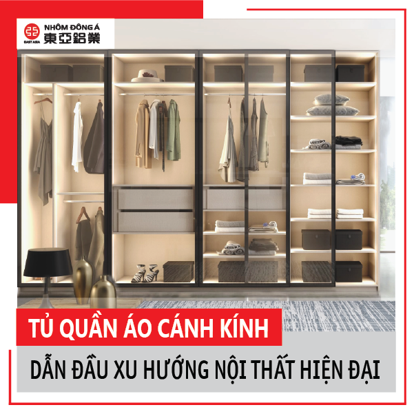 Cấu tảo tủ cánh kính quần áo